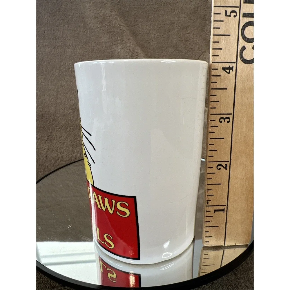 Vintage J.S.N.Y. Ceramic Pencil‎ Cup Get Your Paws Off My Pencils 2.5x4